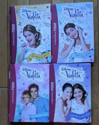 Lot 4 livres Bibliothèque rose Disney Violetta.