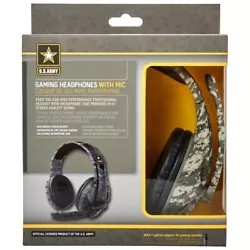 US Army - Gaming Headphones with Omnidirectional Mic. Omnidirectional mic. ,Omnidirectional mic. Connectivity: With 3.5...