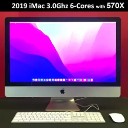 iMac 2019 5K 27 pouces iMac 2019 5K 27 pouces 3,0 GHz 6 cœurs i5 32 Go de RAM DDR4 RAM vidéo AMD RADEON PRO 570X 4 Go...