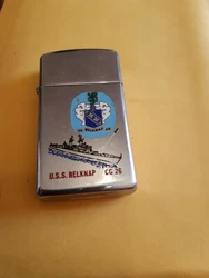 Vintage USS belknap cg 26 Briquet Zippo rare . État : Neuf Envoyé rapidement et soigné également