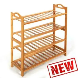 4 TIER NATURAL BAMBOO WOODEN SHOE RACK ORGANISER STAND STORAGE SHELF UNIT. So, it is quite a necessity to have a shoe...
