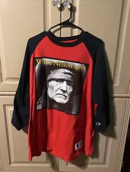 Willie Nelson Co cert T with Jersey sleeves