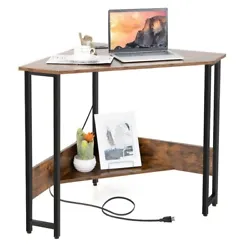 This corner desk is an ideal storage solution for limited spaces, perfect for living rooms, bedrooms, study rooms and...