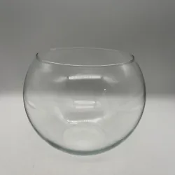 Clear Glass Round Fish Bowl, Floating Candle Centerpiece, 8