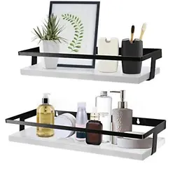 Functional Storage Shelves : In the kitchen, the floating shelf can be used to put seasoning bottles.In bathroom, put...
