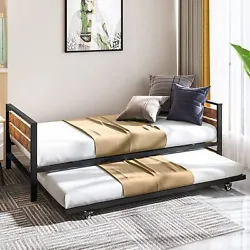 A humanized function to make your room organized. Accommodates 2 Twin size mattresses (less than 8” thick). The...