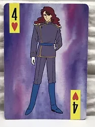 This listing is for a Single Swap 1995 Sailor Moon, 4 of Harts Playing Card. This is a used card that’s in extremely...