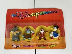 Vintage 1991 Kelloggs Cereal - The Disney Afternoon Toy Figure Set of 4 - NEW.