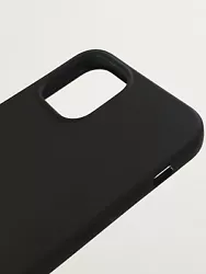 Etui Housse Coque protection Silicone Noir. iPhone 12 Mini.