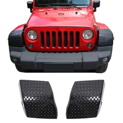 Front Wheel Eyebrow Lamp Cover Trim Armor For Jeep Wrangler JK 2007-2017 Black ❈Free Returns&Fast Shipping❈3Ys...
