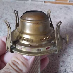 Vintage Antique #2 Queen Anne Oil Kerosene Lamp Burner in very good overall condition with normal wear from use and...