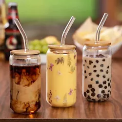 Multipurpose: The jar shaped glassware is perfect for any occasion, hot and cold drinks. A great gift: This jar is very...