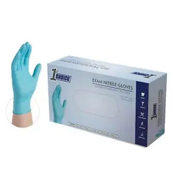 1st Choice blue exam gloves provide tested lightweight barrier protection from most common and many specialty chemicals...