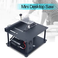 Mini Sliding Table Saw Woodworking DIY Hobby Model Cutting Bench Saw Household. Multifunctional mini table saw, compact...