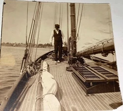 Possibly a Sailboat! Date: C.1905 - 1910.