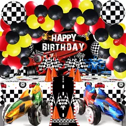 Its all here! Item model number Race Car Party Decoration.