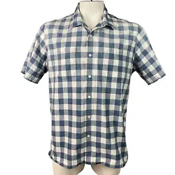 Brand: Polo Ralph LaurenSize: XLStyle: Short sleeve button up shirtColor: Blue/whiteMeasurements: Shown in...