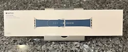 Authentic Apple 42mm Classic Buckle Marine Blue Leather Band - Rare • Limited Edition • Sold Out at Apple. It works...