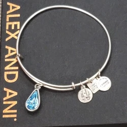 ALEX AND ANI Bracelet. Designer Charm Bangle. Charm Bracelet. Made in United States.
