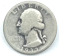 Condition: EXACT COIN. Raw Coin - Exact Coin You Will Receive. 1932-D Washington Silver Quarter Denver Mint - Key Date.