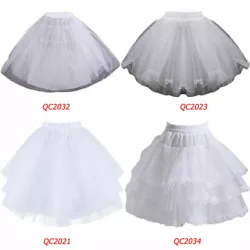 Dresses length:Short Petticoat,elastic waist. Fluffy: The outer tulle is a bit hard so that it can hold your flower...