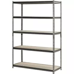 Shelving Type: Freestanding. The racks modular design allows the unit to be assembled vertically as a single shelving...