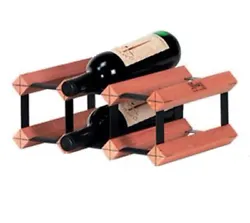 BORDEX Real Hardwood 6 Bottle Wine Rack Bar Display Kit NIP. Free standing. For counter top or bar top. Heavy duty and...