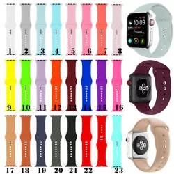  Les bandes en silicone conviennent à iWatch Series 7/6/5/4/3/2/1/SE, Sport, Edition. Les bandes de silicone souple...