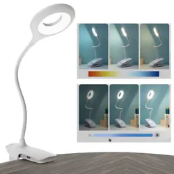 Flexible body: This table lamp has a 360 ° flexible gooseneck body, which can be bent and folded at will to facilitate...