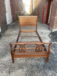 Antique vintage Kindel twin bed oxford 140B Grand Rapids. Very clean but has some scratches and dents, see photos If...