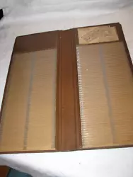 This is a Antique Brown Card/File Book 18-1/2