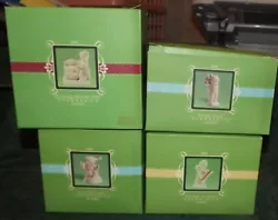 Dept. 56 Snowbabies lot of 4 in original boxes from 2005. -Im Cooking Christmas Treats. -Bunches of Love. -Sweet Baby...
