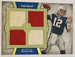 2011 Topps Supreme Tom Brady Quad Jersey Relic Patches #09/20 Patriots SVQR-TB2. Card is in Near mint condition.