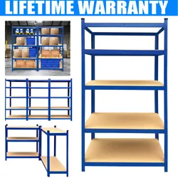 Heavy Duty Steel Shelving Unit Information With solid MDF selves can hold a load capacity of 175kg/tier and with 5...