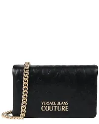 About the brand: Versace luxury with a contemporary, youthful edge.. Made in Italy. Shoulder Bag in black polyurethane...