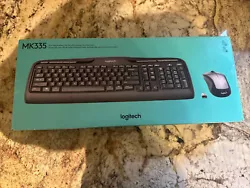 Introducing the Logitech MK335 Wireless Keyboard and Mouse Combo, a sleek and stylish addition to your computer setup....