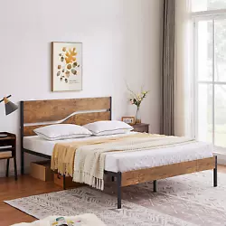 Its beautiful curved-line wood headboard, combined with industrial-style clean lines, creates a unique and modern...