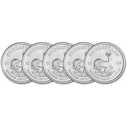 South African Silver Krugerrand Bullion Coins were first minted in 2017, as part of the 50th anniversary range and has...