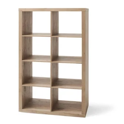 The open back design makes it easy to manage cords and cables of electronic devices. This sturdy bookcase can stand...