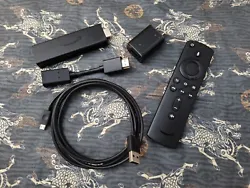 Good Condition Fire TV Stick 4K Streaming Fevice with Alexa built-in. Includes the Alexa Voice Remote.