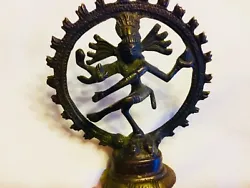 Up for sale, I have a beautiful antique JAI Shiva Nataraja King, Dancing God Statue, that is made of brass/bronze. It...