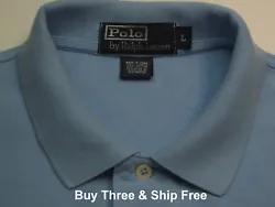 Designer: Polo Ralph Lauren. Style: Short Sleeve. Color: Solid Blue. Fabric: 100% Cotton. We live by our reputation and...