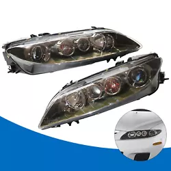 Halogen with Silver Background(Exculding Speed6 Models) Pair. Designed to Fit: 2006 2007 2008 Mazda 6. Assembly Type...