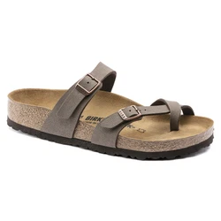 The upper is made from the skin-friendly, hard-wearing synthetic material Birko-Flor® in a sophisticated nubuck look...