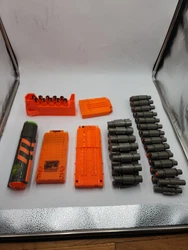You are buying 4 nerf magazines and 2 bullet chain and also has nerf bullets in the lot 
