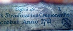 Old French Stradiuarius violin around 1950. This beautiful violin shows n o open cracks or open seams. These are new...