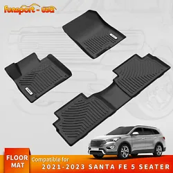 The Floor Mat Liners adopt 3D Scanning technology to keep it perfectly to fit the car. -Unique Groove Texture design...