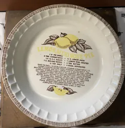 Country Harvest Lemon Meringue Pie Plate 1983 by Royal China Co.