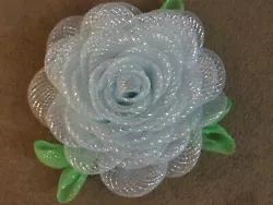 CAN BE PUT ON DOOR, OR WALL. CAN ALSO LAY FLAT ON A TABLE. I CAN MAKE OTHER COLOR ROSES, YOU CAN ORDER A RED, WHITE,...
