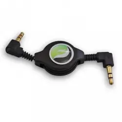 Retractable Aux Cable Car Stereo Wire Audio Speaker Cord 3.5mm Aux-in Adapter Auxiliary [Black]. Perfect for...
